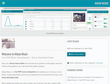 Tablet Screenshot of maianmusic.com